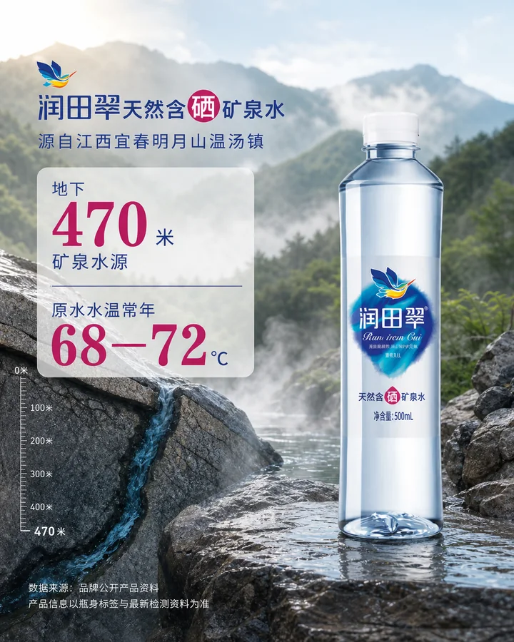 润田翠产品水源与矿泉水信息展示